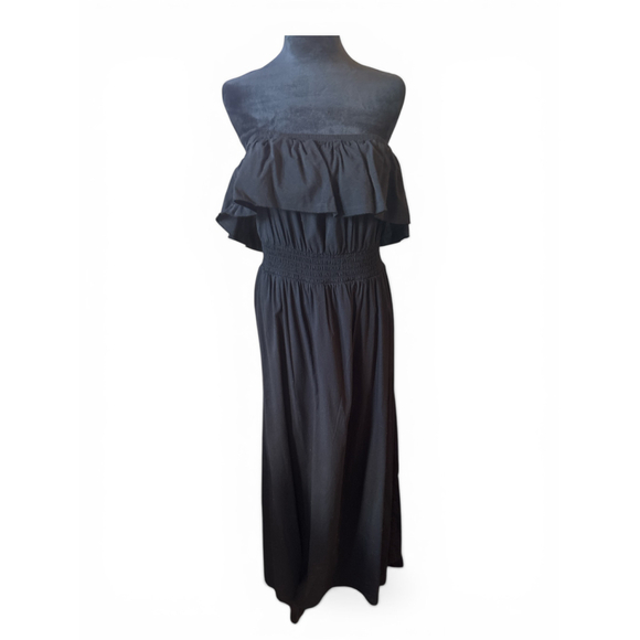 Old Navy Dresses & Skirts - Old Navy Black Off-The-Shoulder Maxi Dress - Size L